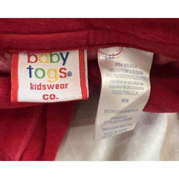 Vintage BABY TOGS Velvet Rose Romper Victorian Whimsical Jumpsuit 6-9mth - Picture 6 of 7